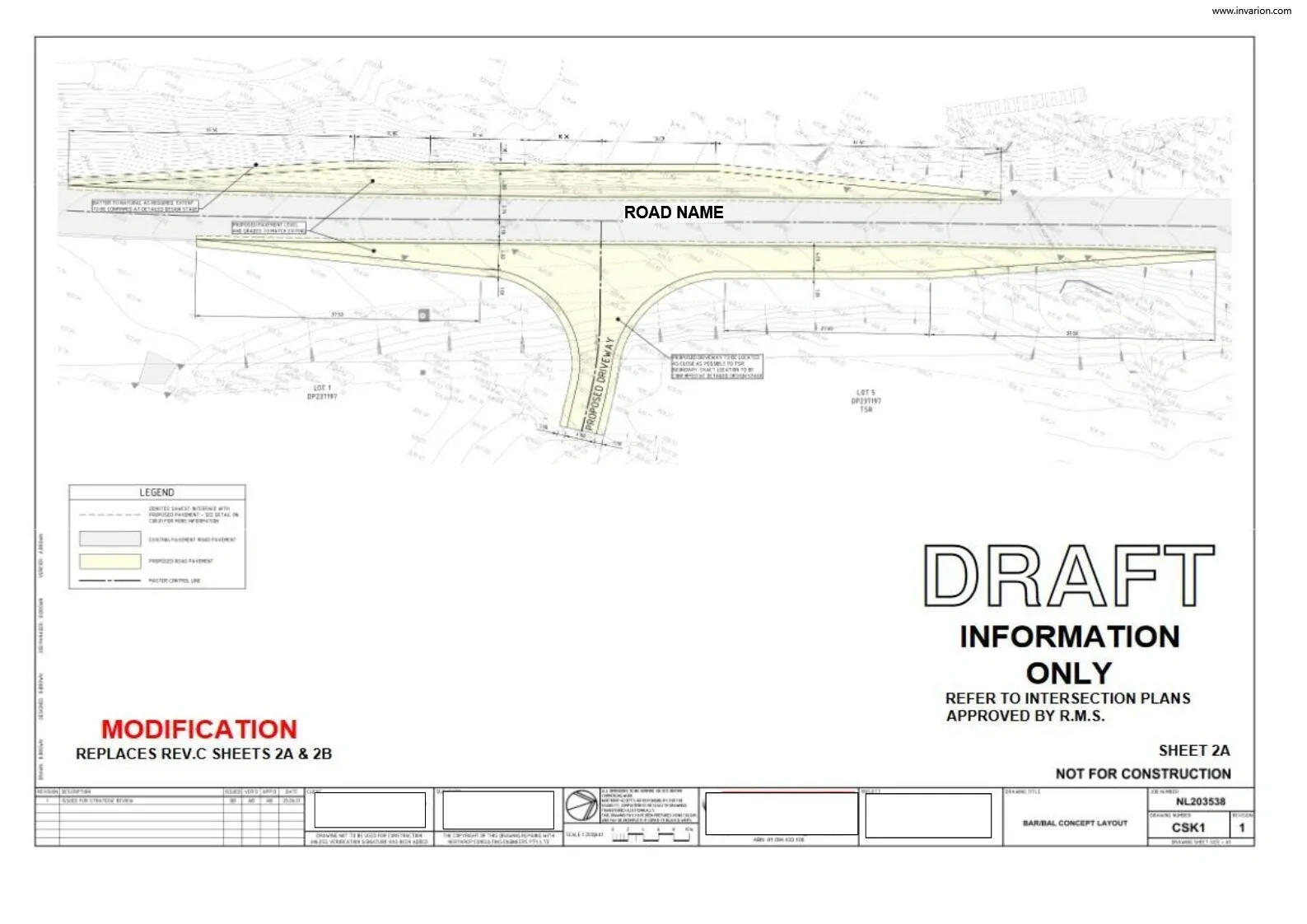 Traffic plan design drafting